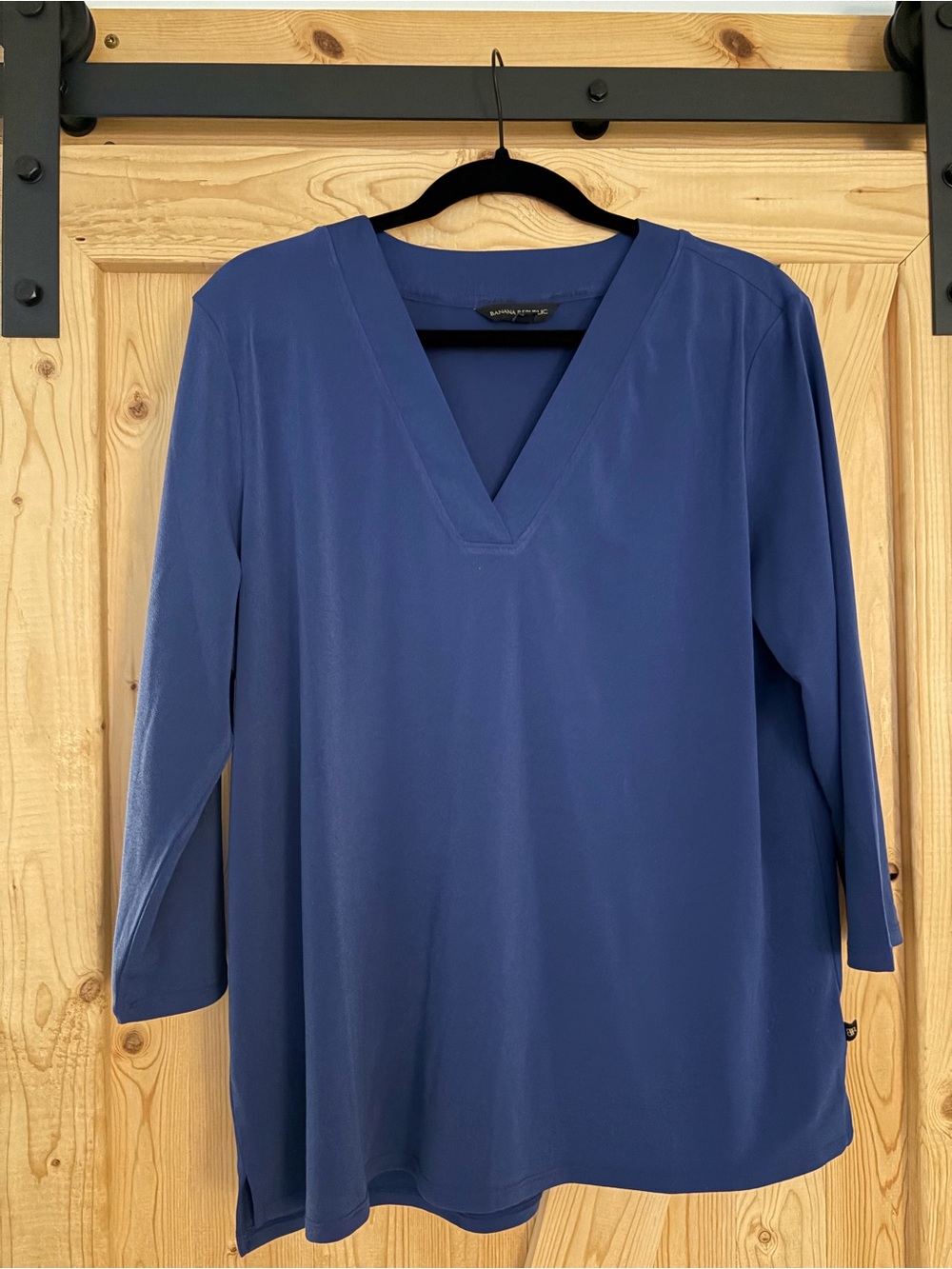 Banana Republic Navy V-Neck Tunic Top